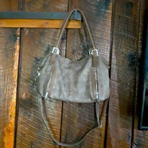 Greyish brown crossbody purse